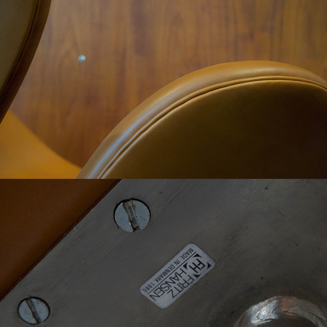 Arne Jacobsen Svanestole –  Elegance Walnut læder