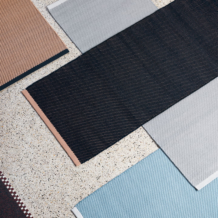 Hay - Bias rug, 200 x 300 cm, Dark blue